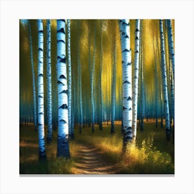 Birch Forest 110 Canvas Print