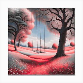 Swing In The Park Canvas Print