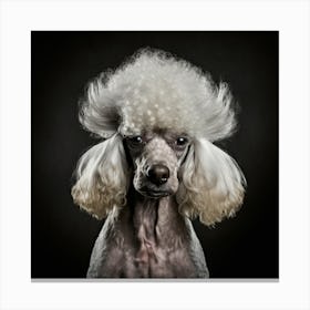 Poodle Portrait Canvas Print