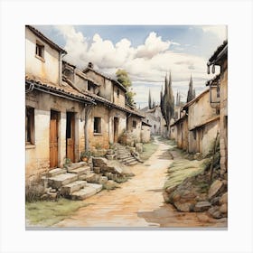 Village Alley Canvas Print