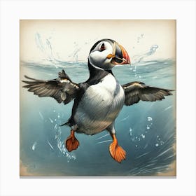 Puffin 4 Canvas Print