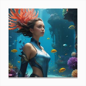 Mermaid 2 Canvas Print