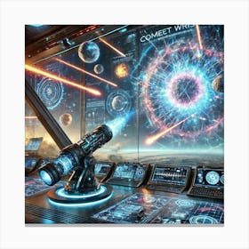 Comet Whisperer Elyon Cosmic Weaponry Canvas Print