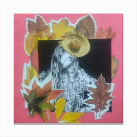 wall Art, Lady In A Straw Hat Canvas Print