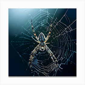 Spider In Web 1 Canvas Print