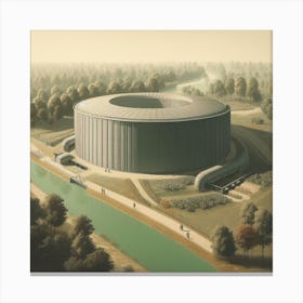 Futurist Building 3 Canvas Print