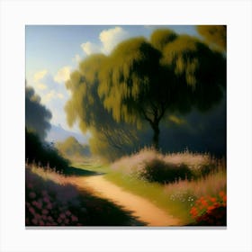 Path In The Woods Canvas Print