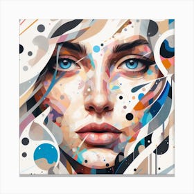 Frauen, Gesicht 3 Canvas Print