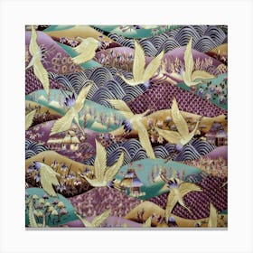 Japanese Birds Canvas Print