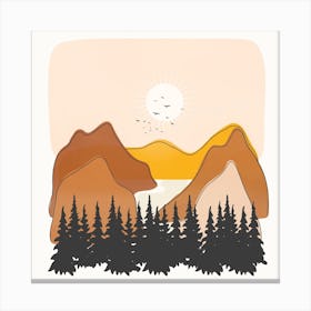 Minimalistic Landscape III Canvas Print