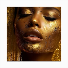 Gold Makeup 1 Canvas Print