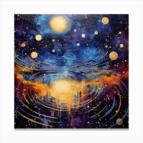 Galaxy Painting Canvas Print