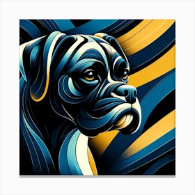 Boxer Dog 02 1 Canvas Print