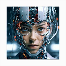 Cyborg Woman 118 Canvas Print