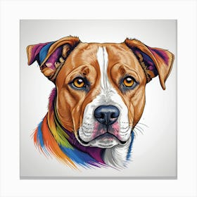 Boxer Dog Portrait 1 Canvas Print