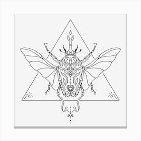 Mandala Insect 07 Canvas Print