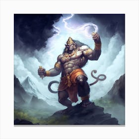 Lord Hanuman 3 Canvas Print