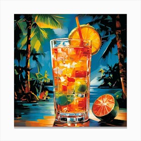 Tropical Drink Canvas Print