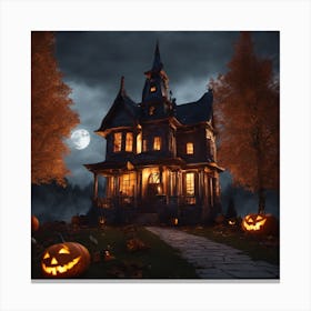 Haunted House Canvas Print