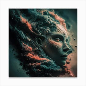 Woman'S Face 1 Canvas Print