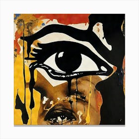 Eye of betrayal Canvas Print