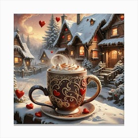 Cup Of Coffee in norway Canvas Print