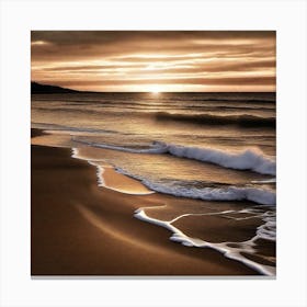 Sunset On The Beach 846 Canvas Print