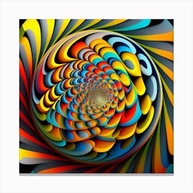 Psychedelic Spiral Canvas Print