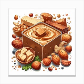 Nut Butter In A Box Canvas Print