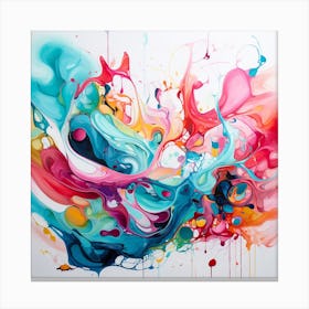 Abstract Colourful Painting Canvas Print