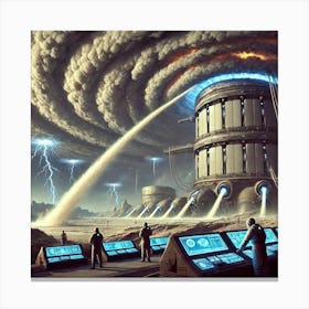 Venusian Enclave Atmospheric Manipulators Converted Canvas Print