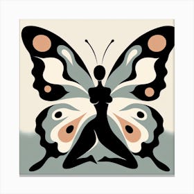 Butterfly Woman Abstract II Canvas Print