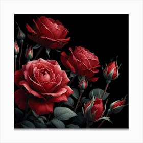 Red Roses 3 Canvas Print