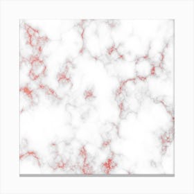 Autumn Red Marble Canvas Print