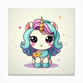 Cute Unicorn 559 Canvas Print