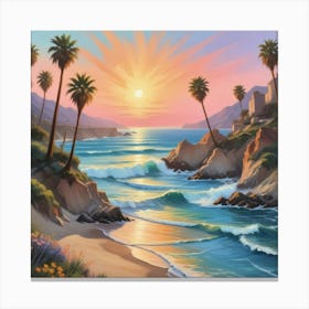 California Dreaming - Pastel Perfection Art Print 1 Canvas Print