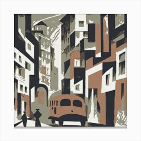 Abstract City Street 9 Canvas Print