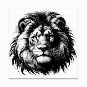 Lion Head 11 Canvas Print