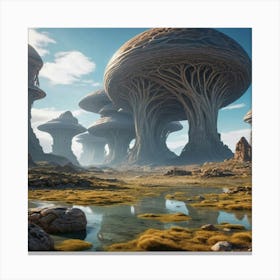 Fungus Landscape 1 Canvas Print