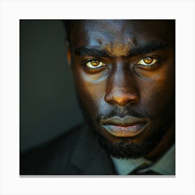 Portrait Of A Black Man Canvas Print