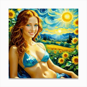 Sunflowerstyyg Canvas Print