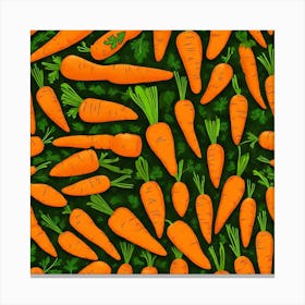 Carrots Seamless Pattern 1 Canvas Print