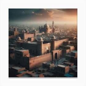 Badshahi masjid Lahore Canvas Print