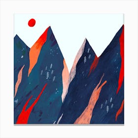 Crazy Mountains Canvas Print