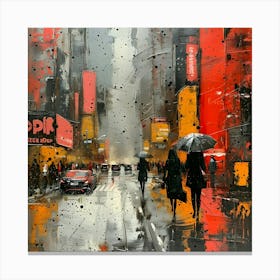 Times Square, Abstract Expressionism, Minimalism, and Neo-Dada Canvas Print