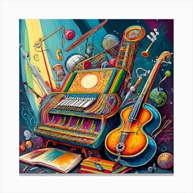 Musical Instruments 2 Canvas Print