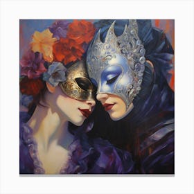 Masks Of Love Canvas Print