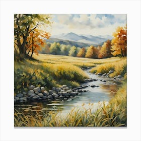 Autumn Creek 2 Canvas Print