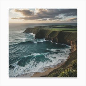 Sunset On The Cliffs Canvas Print