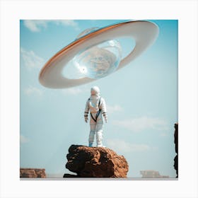 Alien Spaceship Canvas Print